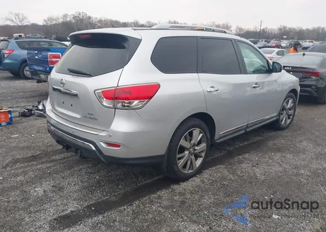 2014 Nissan Pathfinder Platinum from USA, damaged, VIN 5N1AR2MM1EC612681